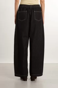 Jean Baggy Coton Curved Baggy – Black | Centre Commercial
