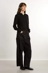 Jean Baggy Coton Curved Baggy – Black | Centre Commercial