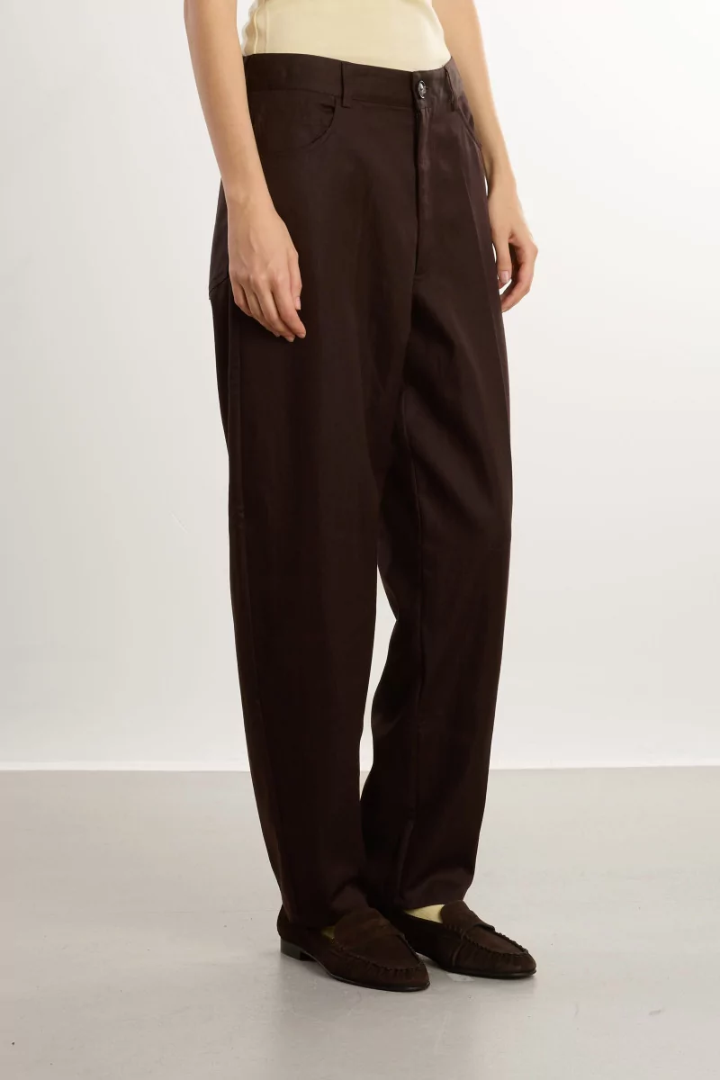 Pantalon Lyocell Carotte Carrot Pants – Brown | Centre Commercial