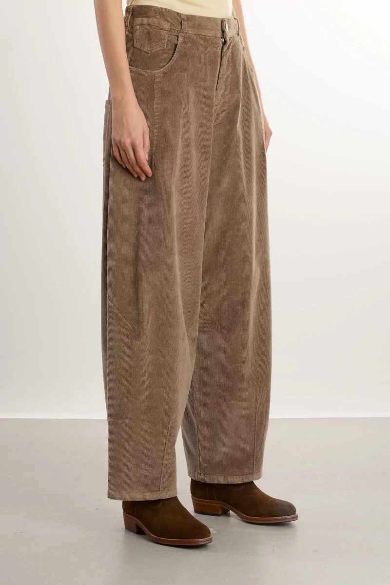 Pantalon Baggy Velours Côtelé Corduroy Baggy – Sage | Centre Commercial