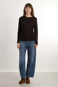 T-shirt Lyocell Baserange – Black | Centre Commercial
