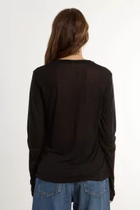T-shirt Lyocell Baserange – Black | Centre Commercial