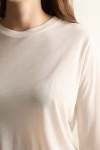 Lyocell Long Sleeve Tee Baserange – Undyed | Centre Commercial