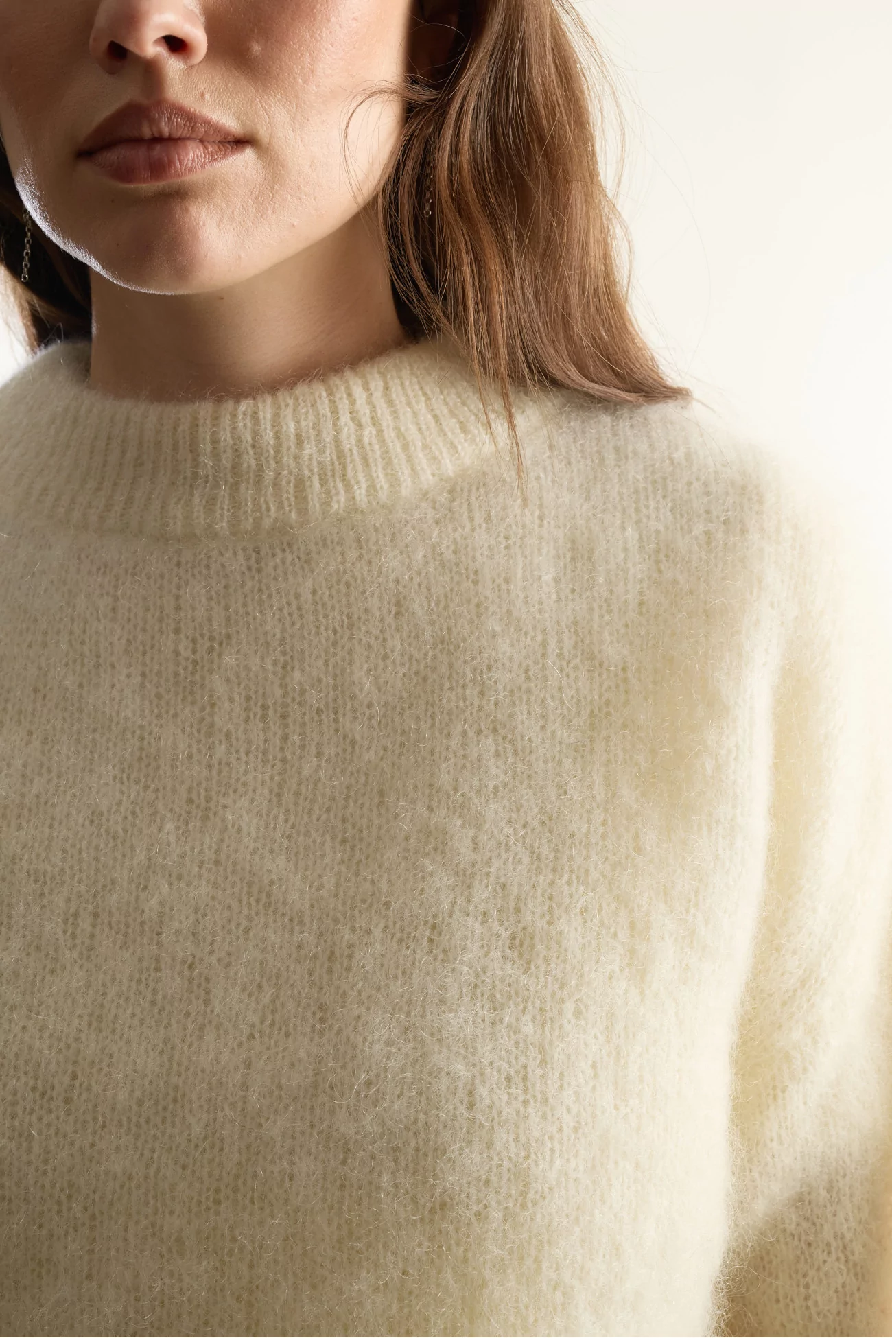 Pull Femme Mohair Jane Surprise – Cream | Centre Commercial