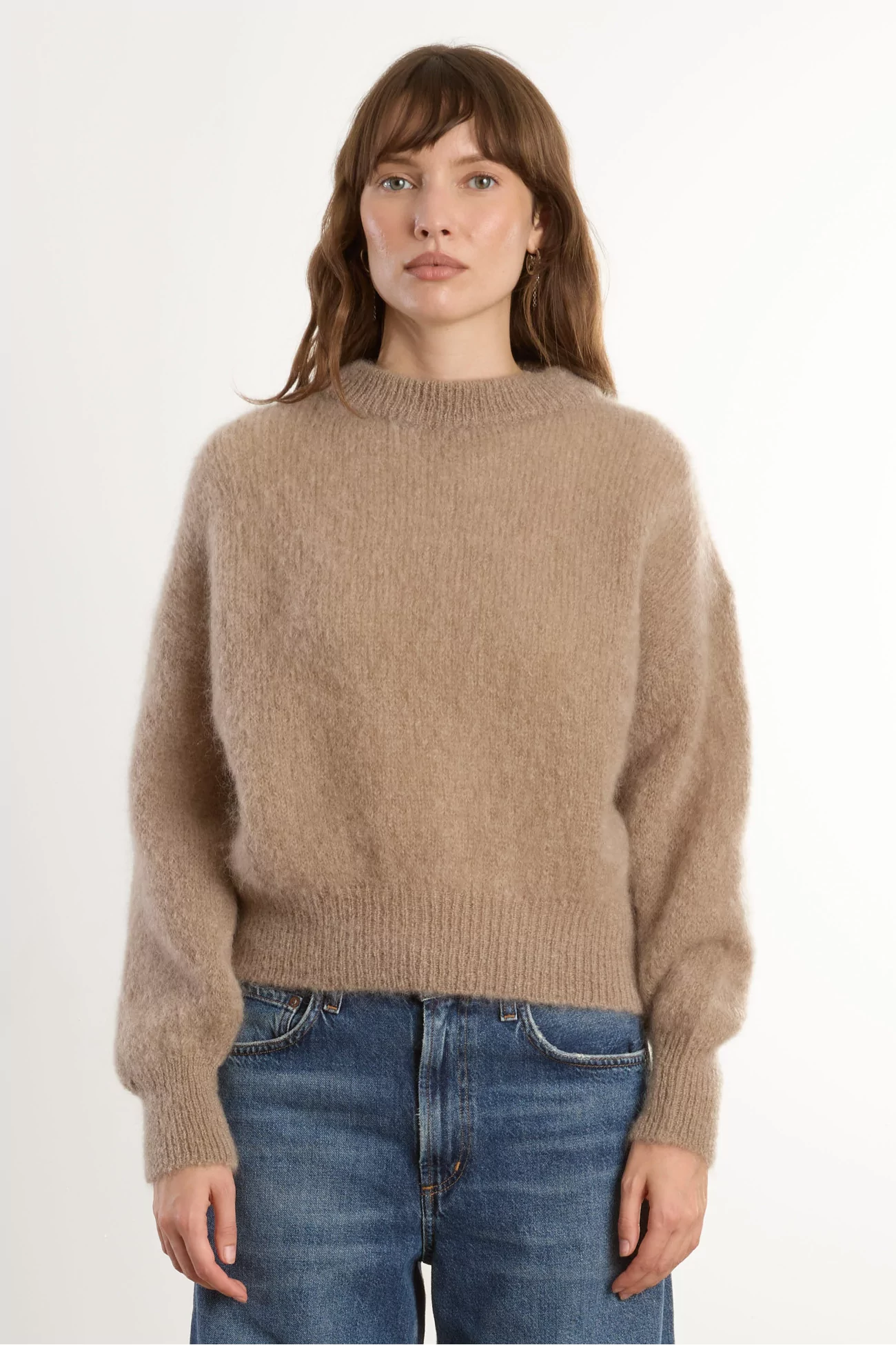 Pull Femme Mohair Jane Surprise – Taupe | Centre Commercial