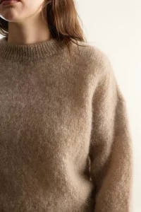 Pull Femme Mohair Jane Surprise – Taupe | Centre Commercial
