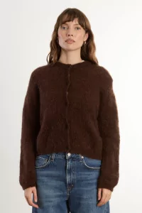 Cardigan Femme Mohair Olivia Surprise – Chocolat | Centre Commercial