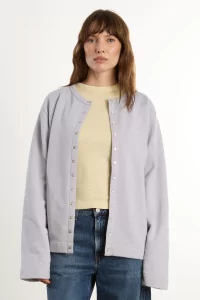 agnès b. Néo Snap Cardigan Women – Plume | Centre Commercial