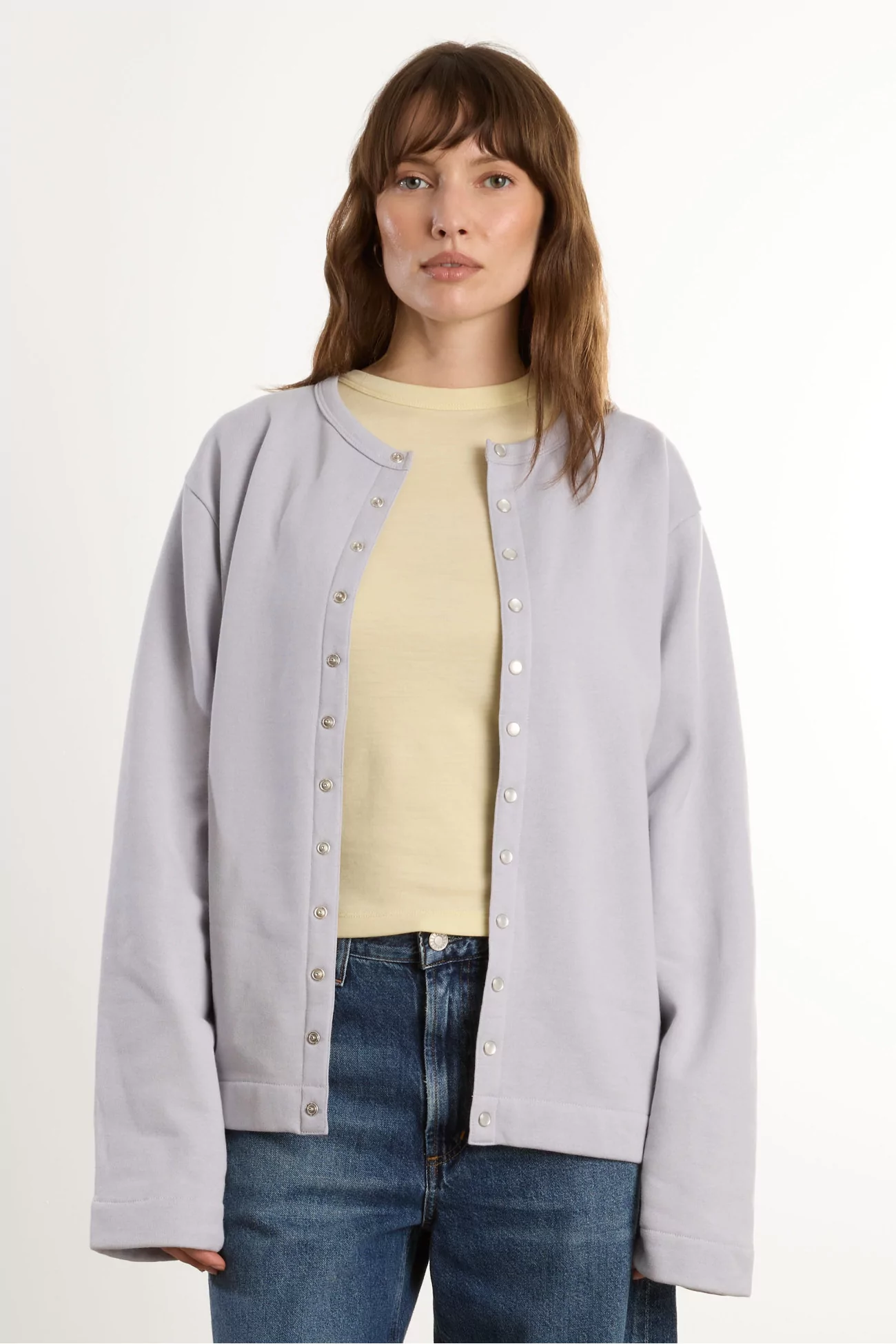 Cardigan Femme Pression Néo agnès b. – Plume | Centre Commercial