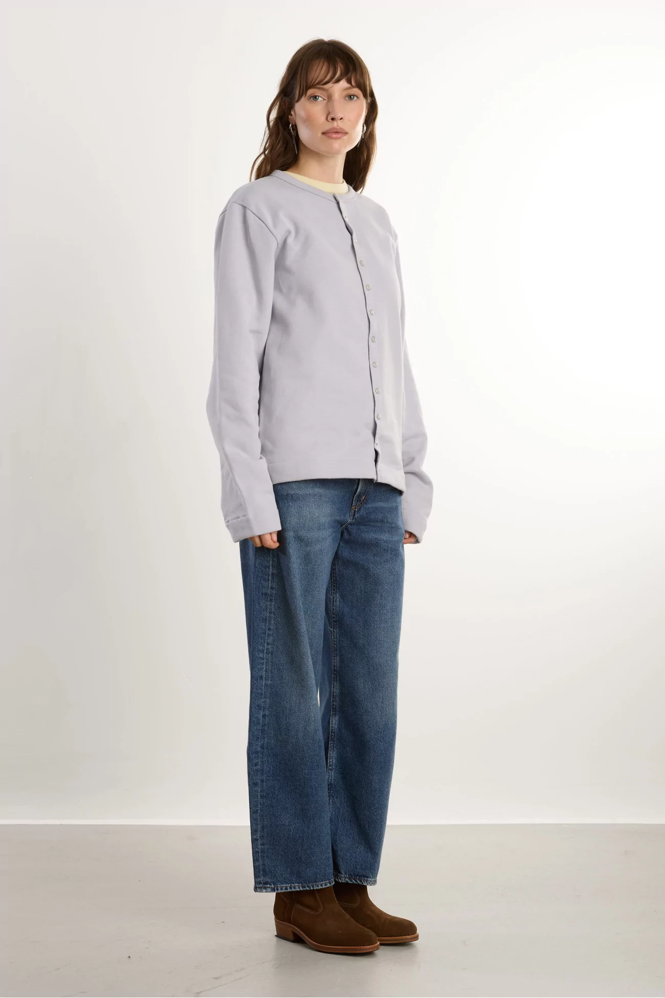Cardigan Femme Pression Néo agnès b. – Plume | Centre Commercial