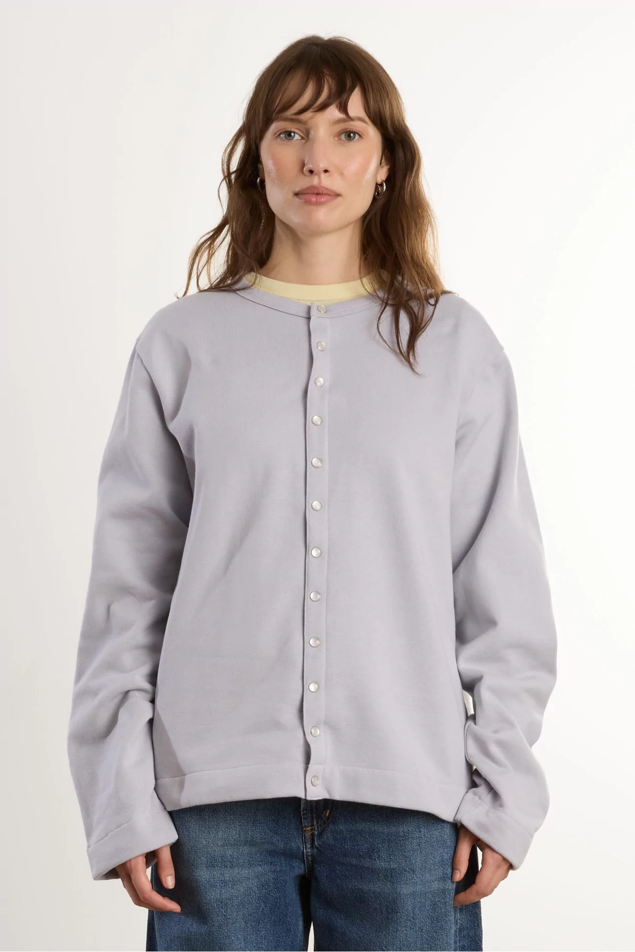Cardigan Femme Pression Néo agnès b. – Plume | Centre Commercial