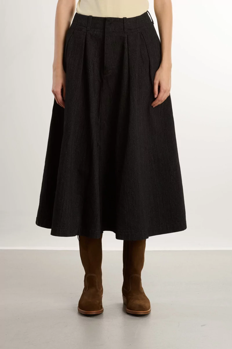 Jupe en Denim Femme nanamica – Black | Centre Commercial