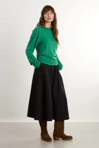 nanamica Women's Denim Skirt – Black | Centre Commercial