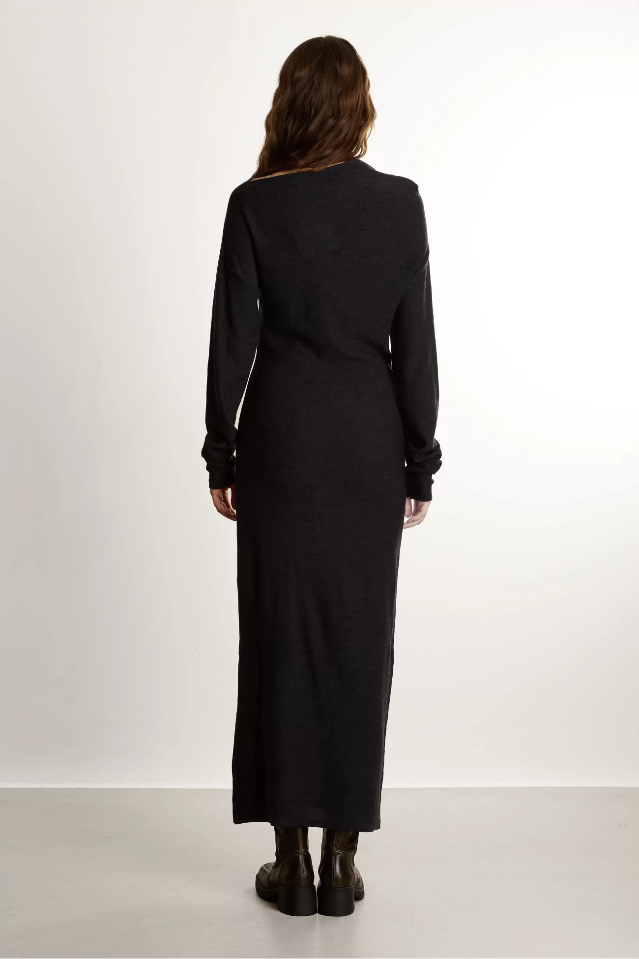 Robe Femme Laine Mérinos REYEM – Grey Melange | Centre Commercial