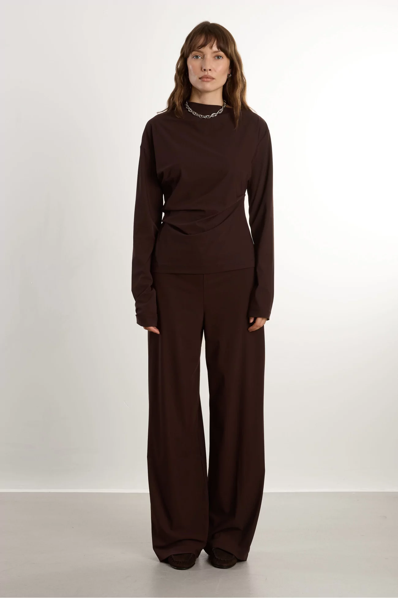REYEM Wide Fit Pants Women – Cocoa | Centre Commercial