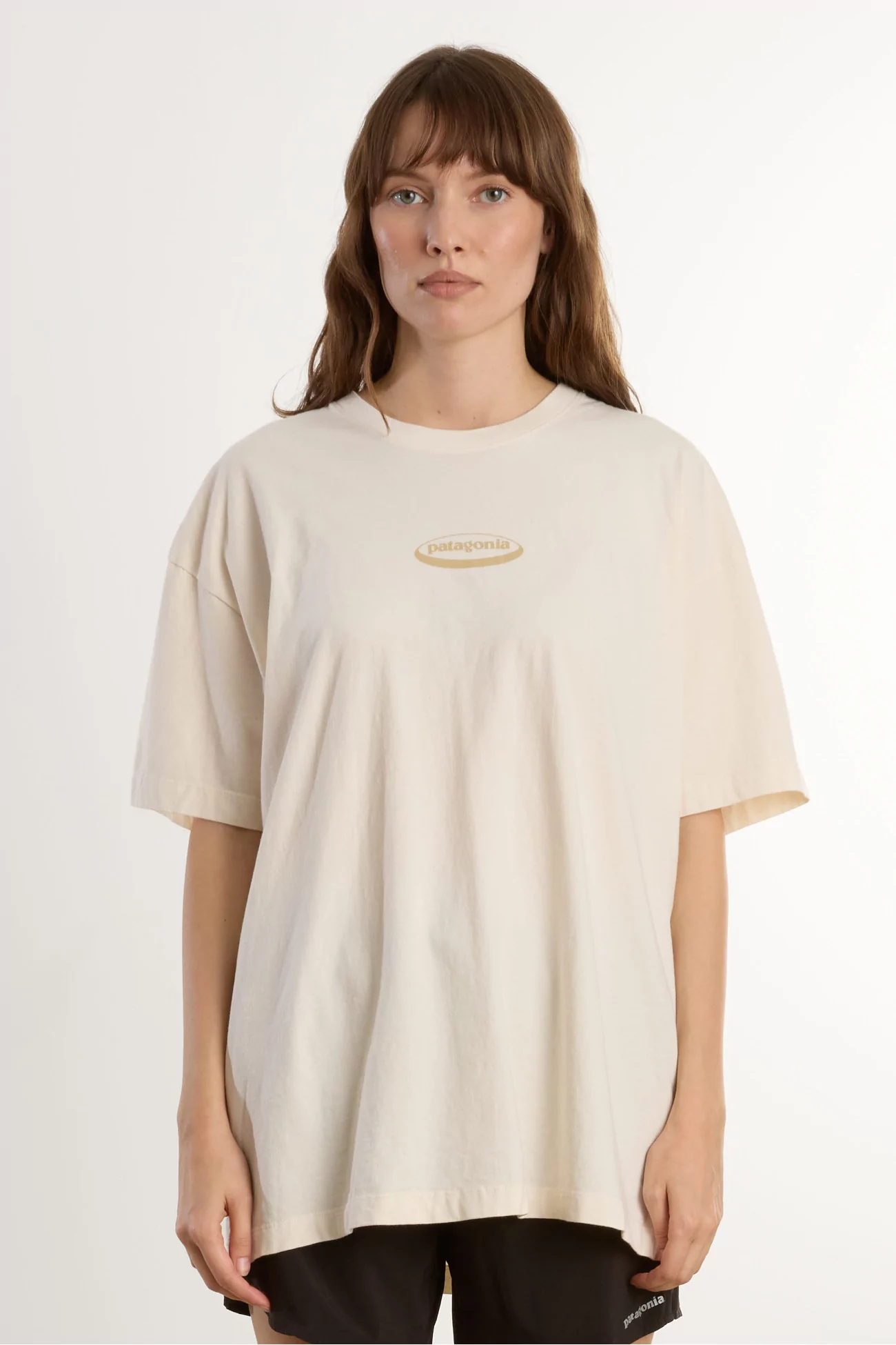T-shirt Oversize Femme '95 Oval Logo Patagonia – Undyed Natural | Centre Commercial