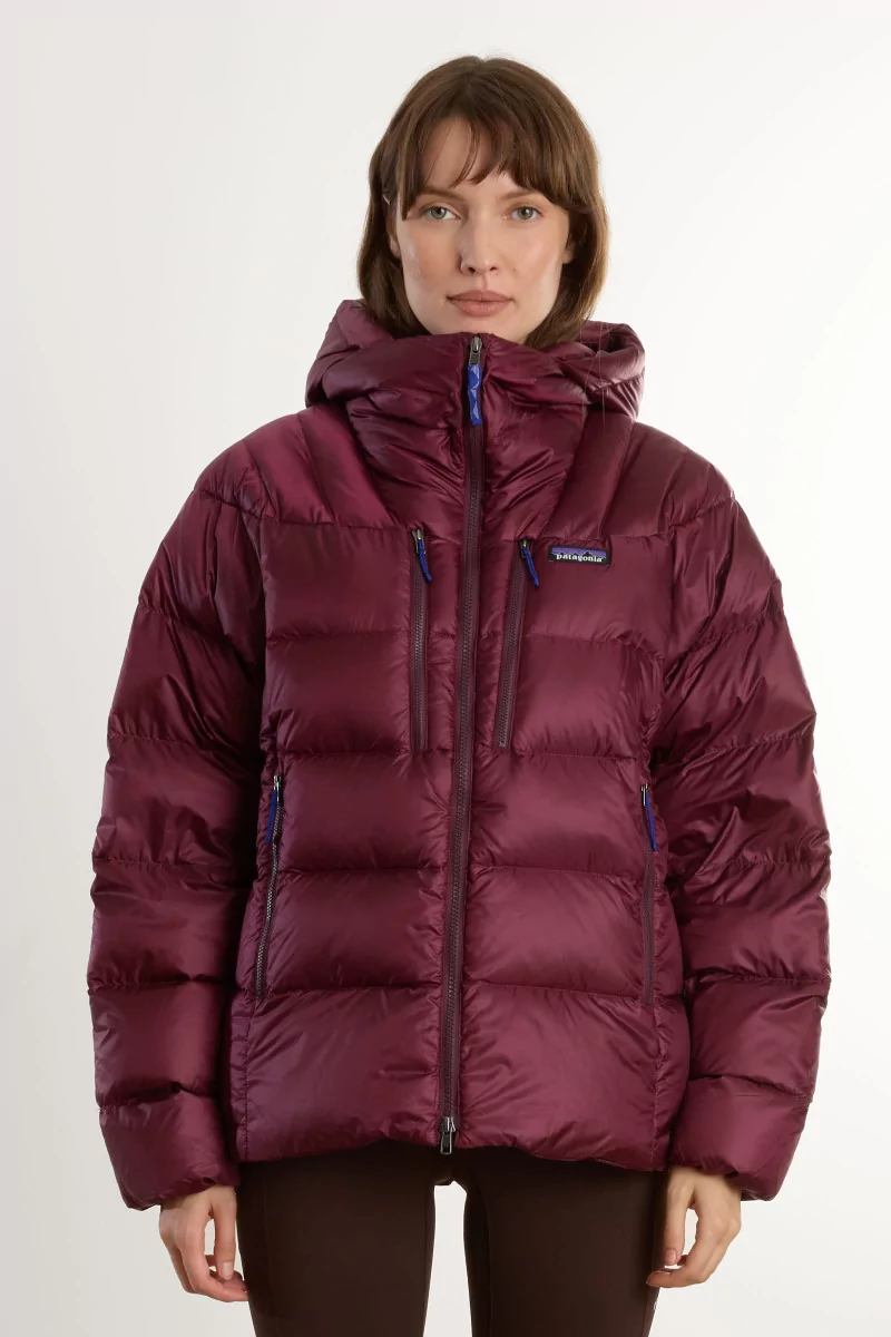 Patagonia Fitz Roy Down Hoody Women – Berry Fig | Centre Commercial