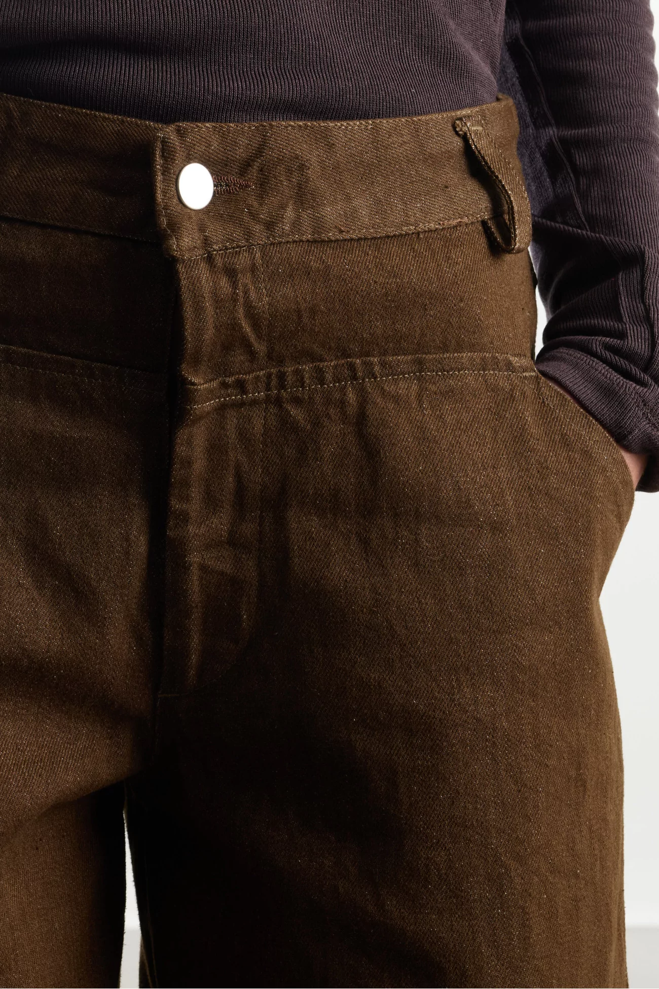 Pantalon Denim Femme Magma Rita Row – Brown | Centre Commercial