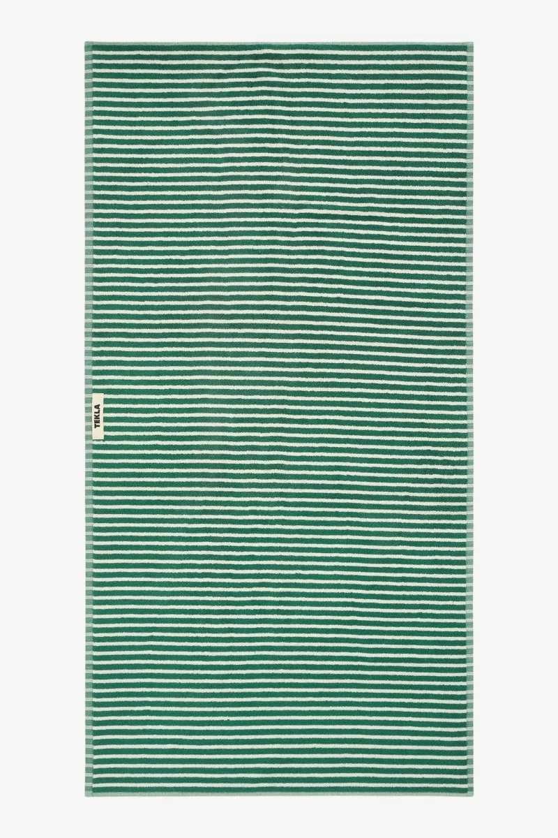 Tekla Organic Cotton Bath Towel – Teal Green | Centre Commercial