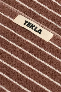Tekla Organic Cotton Bath Towel – Rust Stripes | Centre Commercial