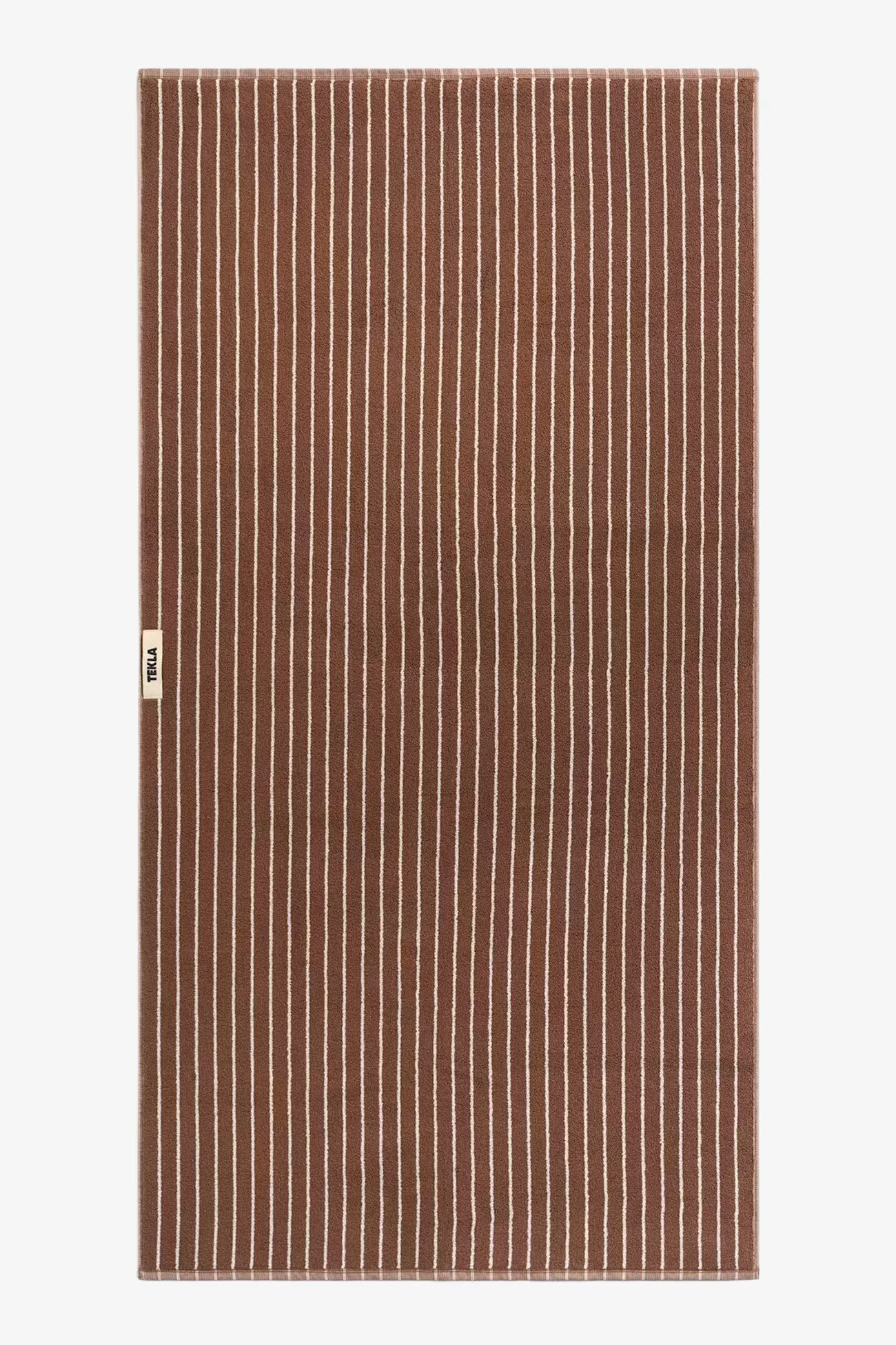 Tekla Organic Cotton Bath Towel – Rust Stripes | Centre Commercial