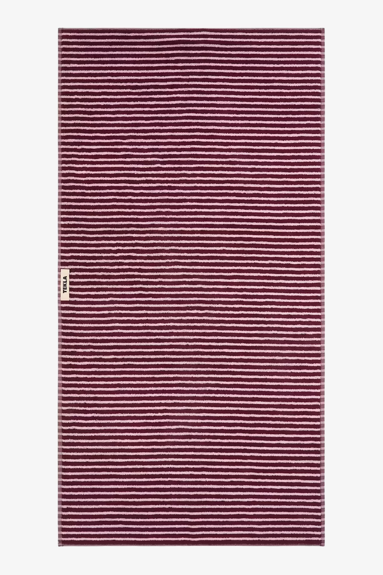 Tekla Organic Cotton Bath Towel – Red & Rose | Centre Commercial