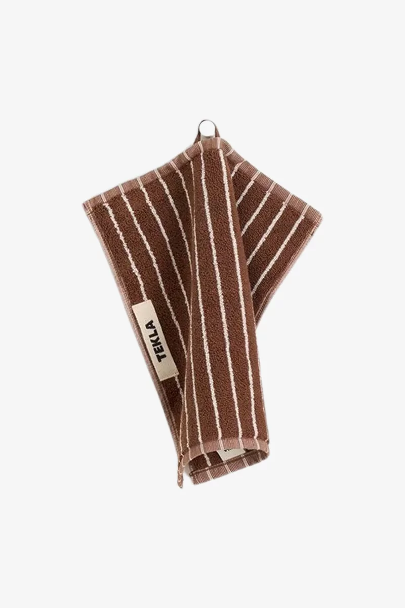 Serviette Coton Bio Tekla – Rust Stripes | Centre Commercial
