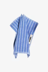 Serviette Coton Bio Tekla – Clear Blue Stripes | Centre Commercial