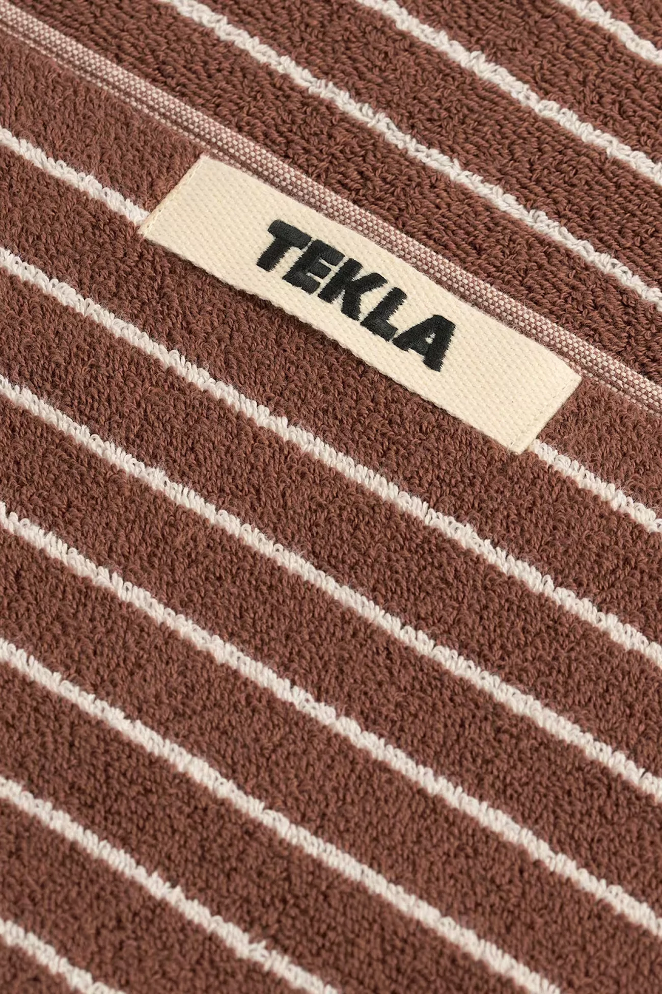 Serviette Coton Bio Tekla – Rust Stripes | Centre Commercial