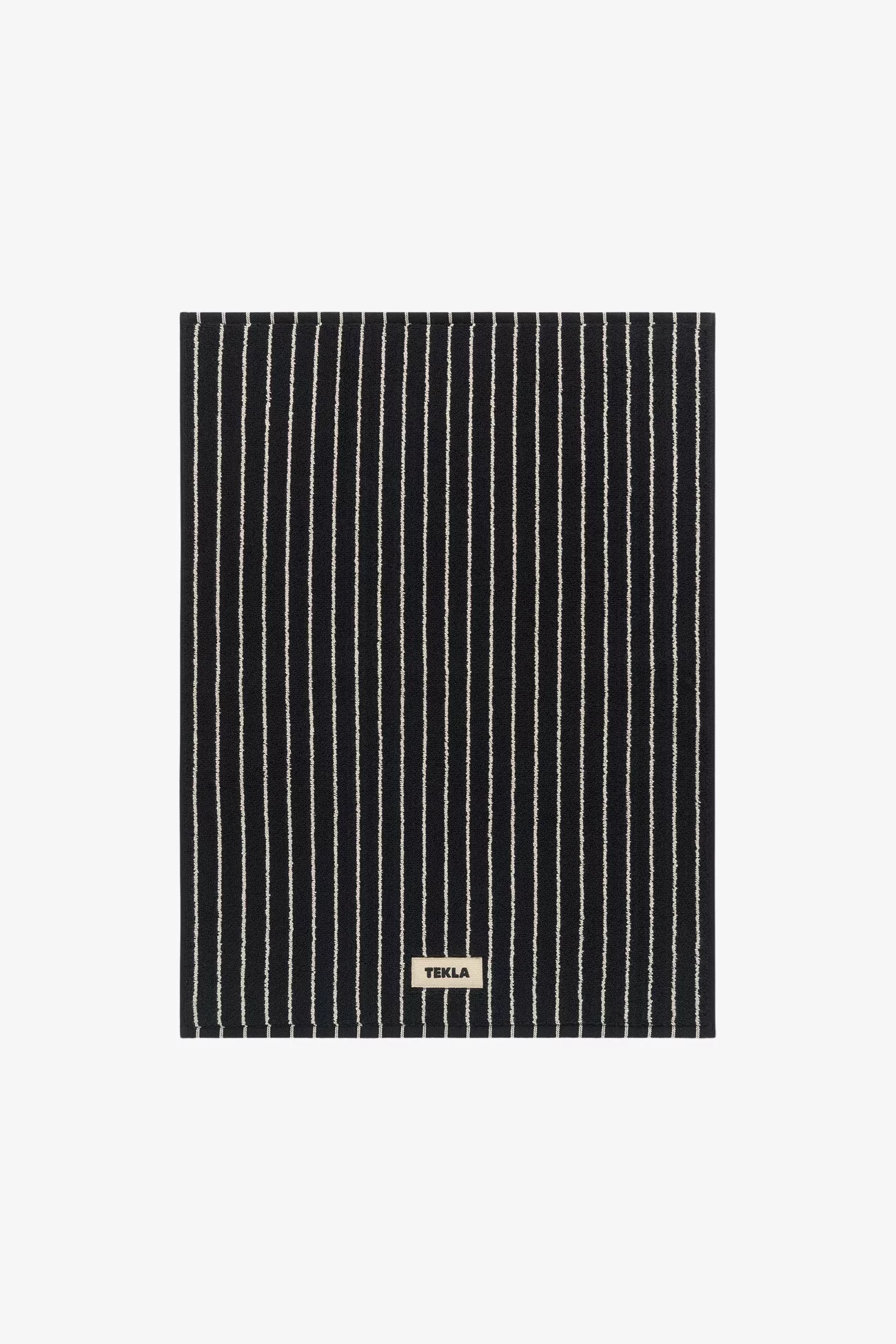 Tapis de Bain Coton Bio Tekla – Black Stripes | Centre Commercial