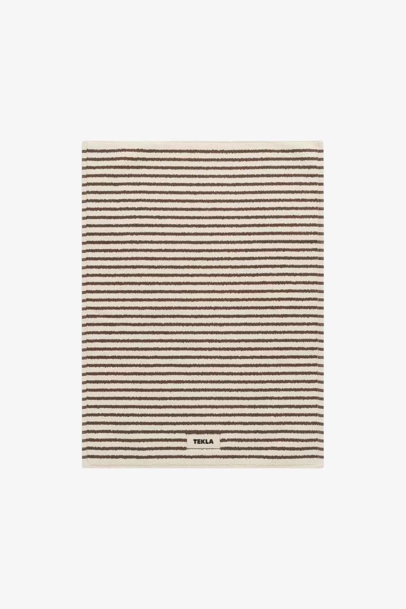 Tekla Organic Cotton Bath Mat – Kodiak Stripes | Centre Commercial