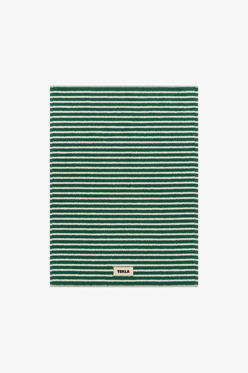 Tapis de Bain Coton Bio Tekla – Teal Green | Centre Commercial