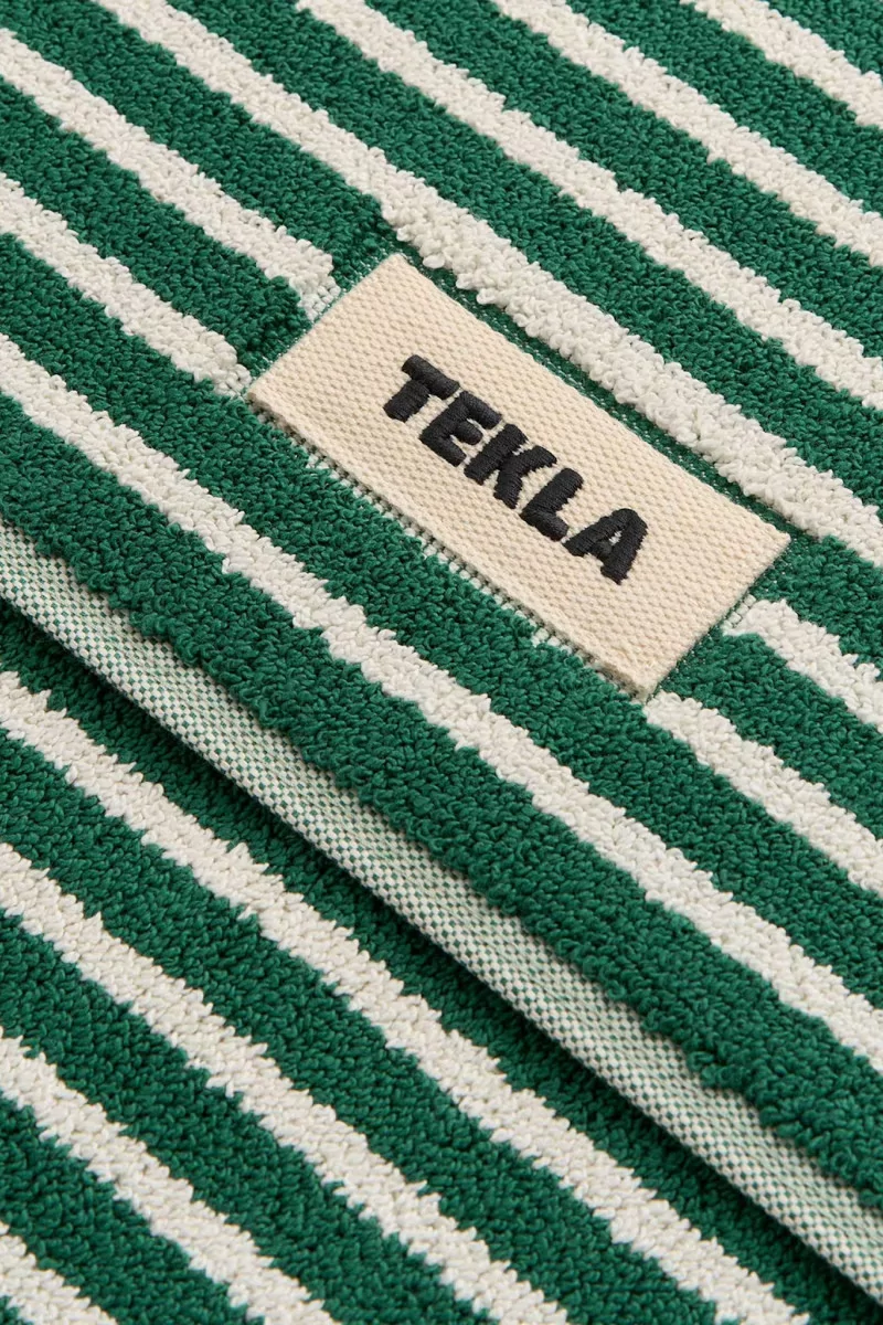 Tapis de Bain Coton Bio Tekla – Teal Green | Centre Commercial