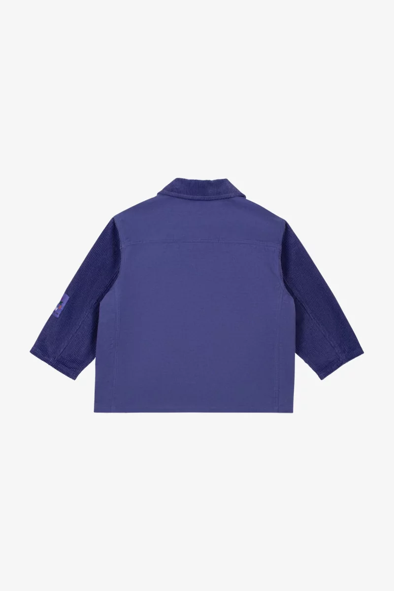 Kids Cotton Jacket Mix Fabric Pioneer – Ultramarine | Centre Commercial