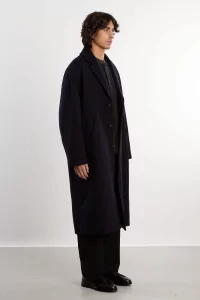 Manteau Laine Homme Oversize Fenté 125 – Dark Navy | Centre Commercial