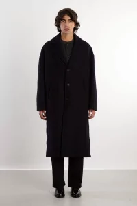 Manteau Laine Homme Oversize Fenté 125 – Dark Navy | Centre Commercial