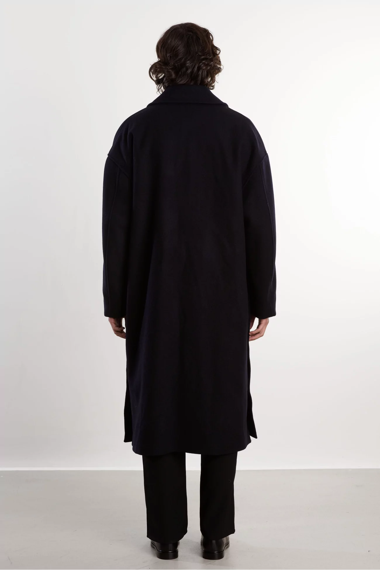 Manteau Laine Homme Oversize Fenté 125 – Dark Navy | Centre Commercial