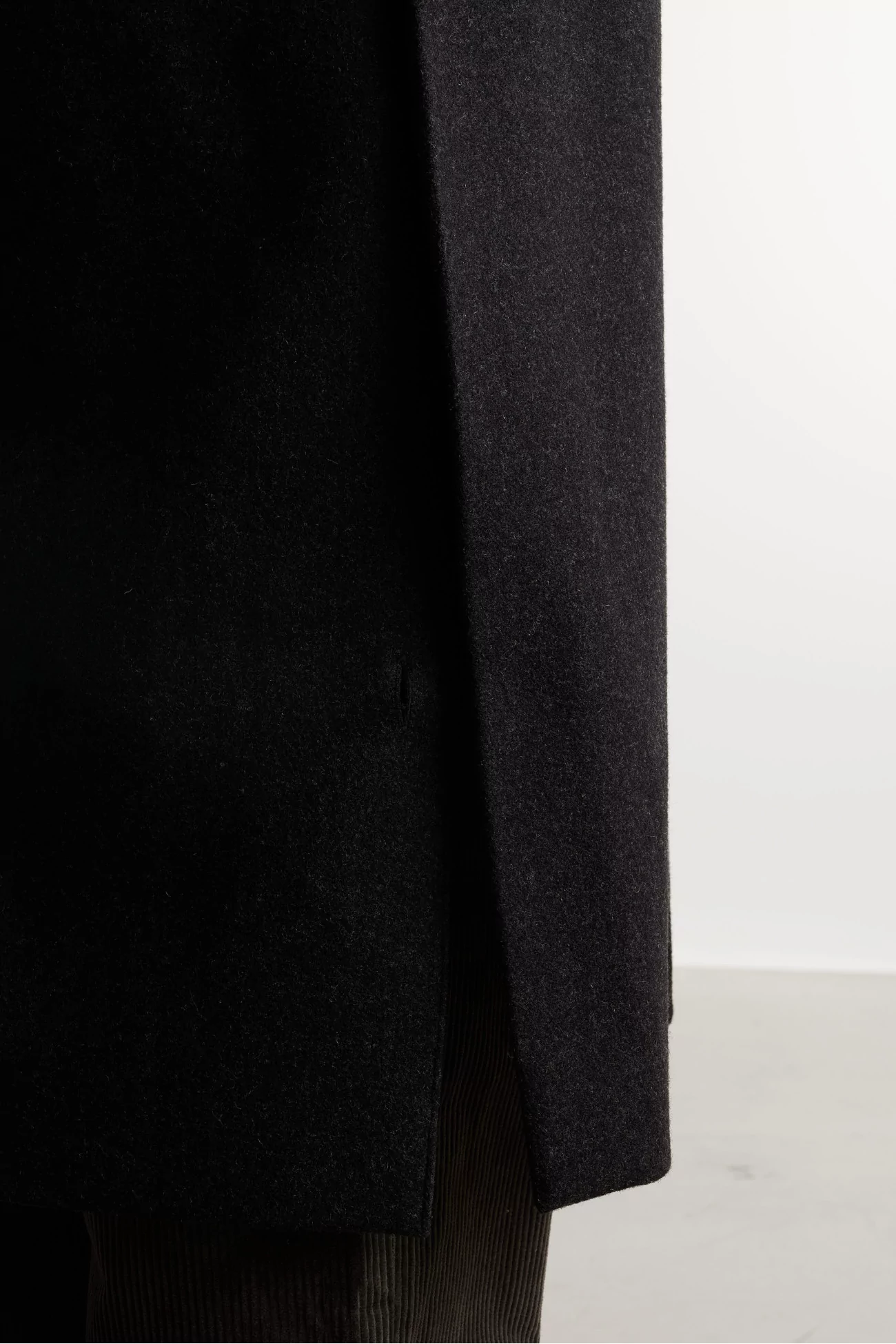 Manteau Laine Homme Oversize Fenté 125 – Dark Heather Grey | Centre Commercial