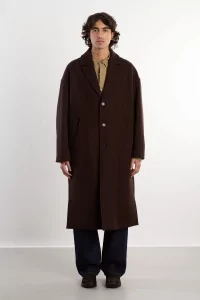 Manteau Laine Homme Oversize Fenté 125 – Chocolate | Centre Commercial