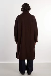 Fenté 125 Oversized Wool Coat – Chocolate | Centre Commercial