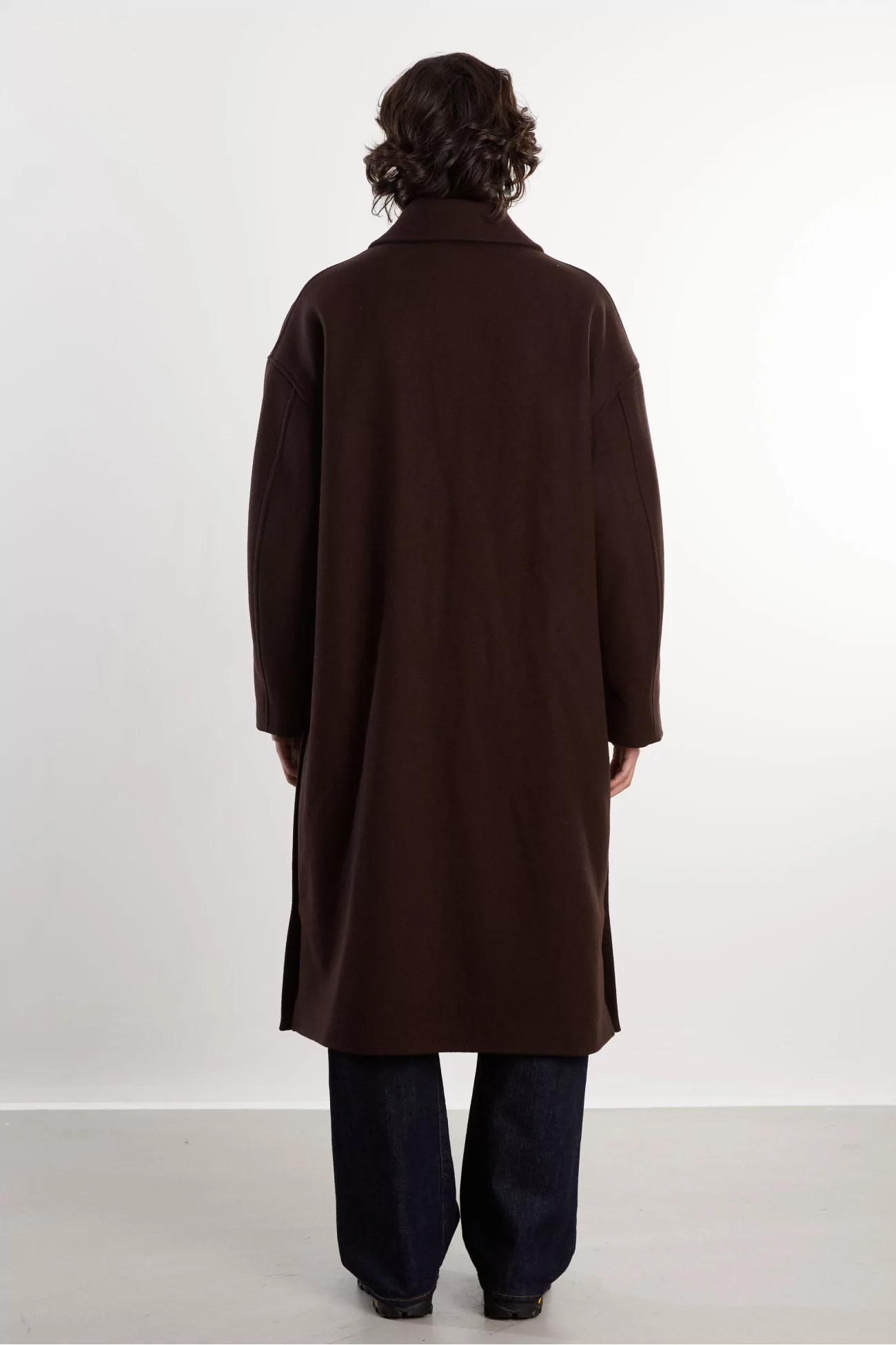 Manteau Laine Homme Oversize Fenté 125 – Chocolate | Centre Commercial