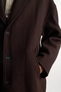 Manteau Laine Homme Oversize Fenté 125 – Chocolate | Centre Commercial