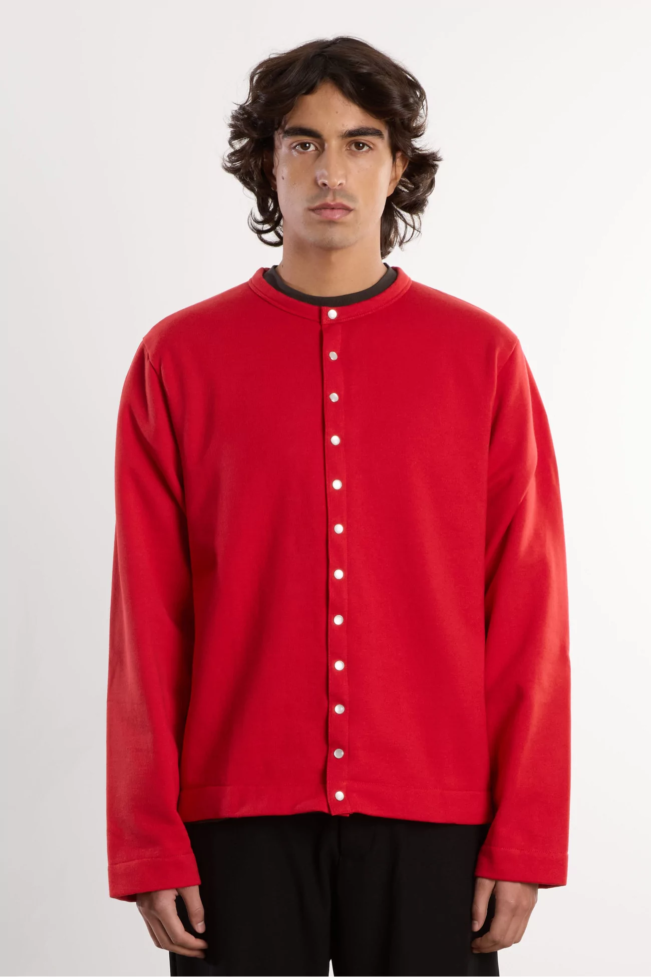 agnès b. Organic Cotton Fleece Snap Cardigan – Garance | Centre Commercial