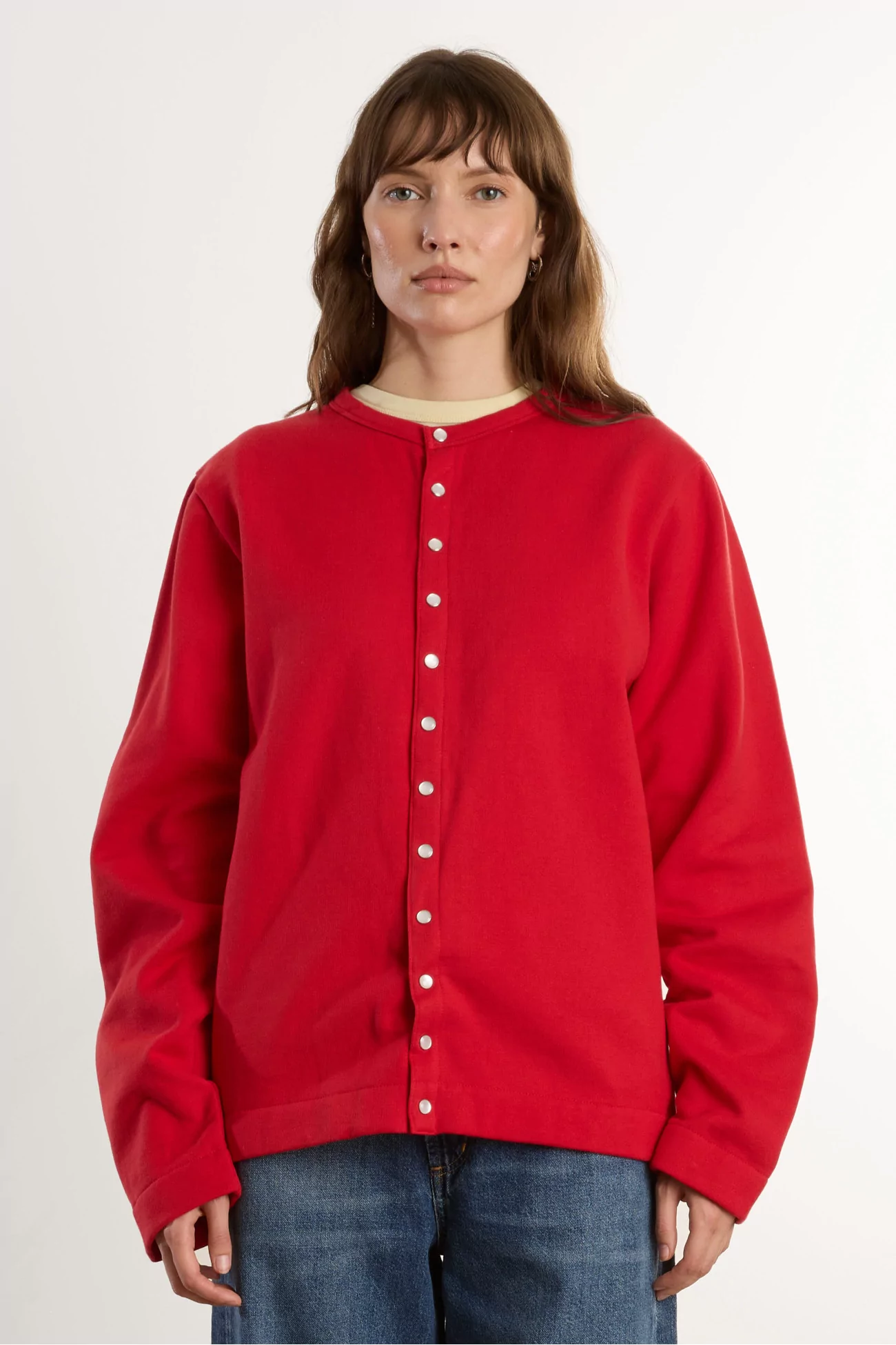 Cardigan Pression Molleton Coton Bio agnès b. – Garance | Centre Commercial