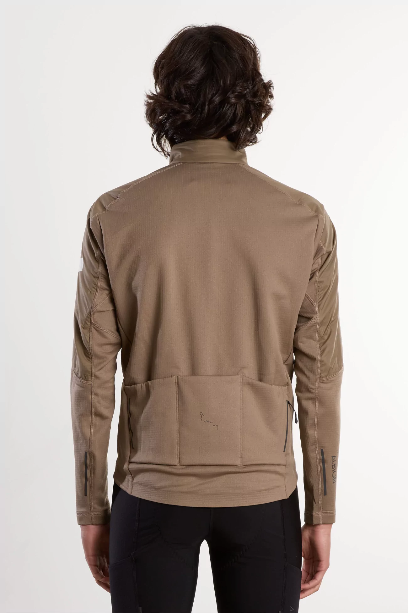 Maillot Vélo Hiver Homme Thermal Wind Albion – Dark Sand | Centre Commercial