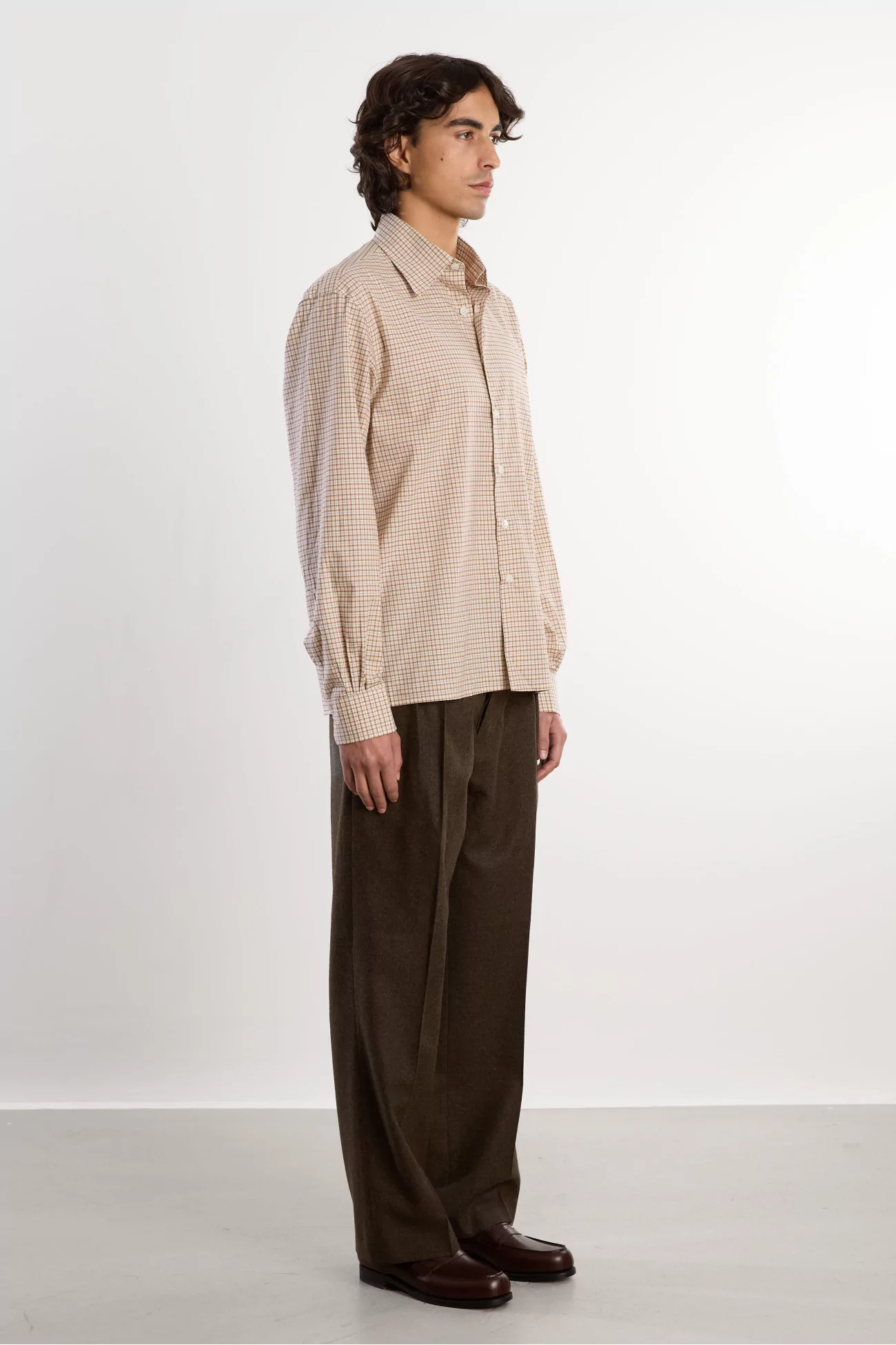 Chemise Homme Popeline Camisa Manolo – Beige/Camel | Centre Commercial