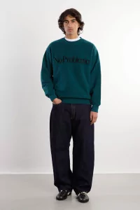 Sweatshirt Unisexe Coton Reverse Fleece – Teal | Centre Commercial