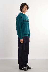 No Problemo Reverse Fleece Sweatshirt – Teal | Centre Commercial