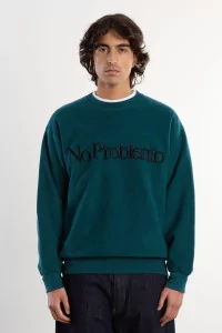 No Problemo Reverse Fleece Sweatshirt – Teal | Centre Commercial