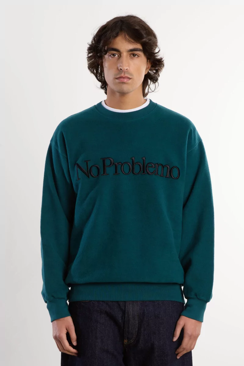 Sweatshirt Unisexe Coton Reverse Fleece – Teal | Centre Commercial